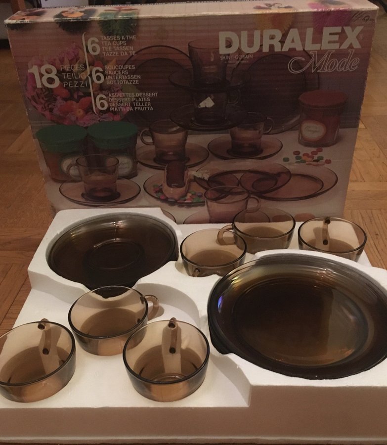 Retro 18 del Kaffe/Te set - Duralex