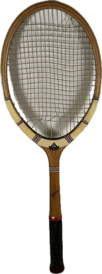 Vintage Svensk Tennis racket Champion I trä Gemla Fabrikers AB Diö Wood Racquet