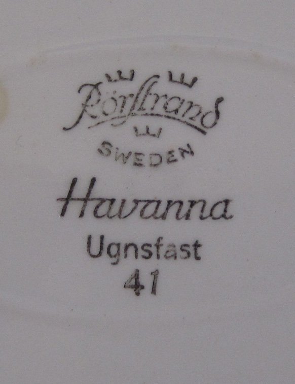 RÖRSTRAND HAVANNA UGNSFAST FORM FAT NR 41 * retro antik 1950 tal