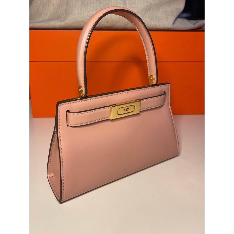 Tory Burch Lee Radziwill petite bag i rosa