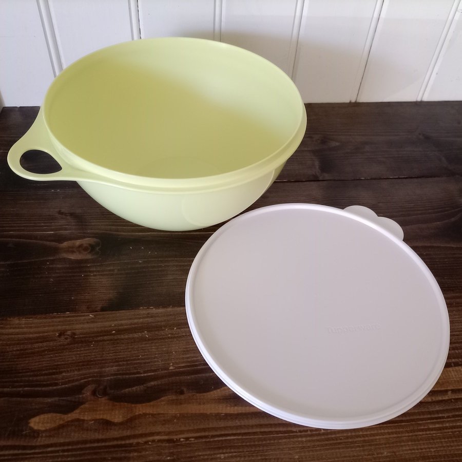 Ny Tupperware stor Vispskål 45 liter ljusgrön skål