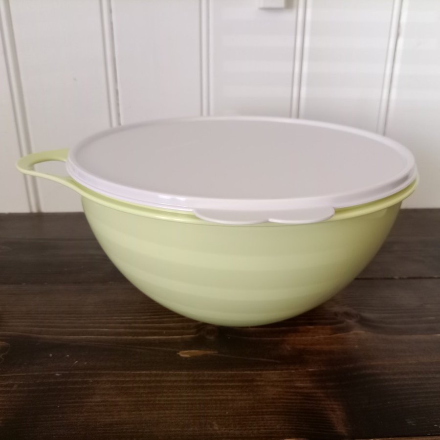 Ny Tupperware stor Vispskål 45 liter ljusgrön skål