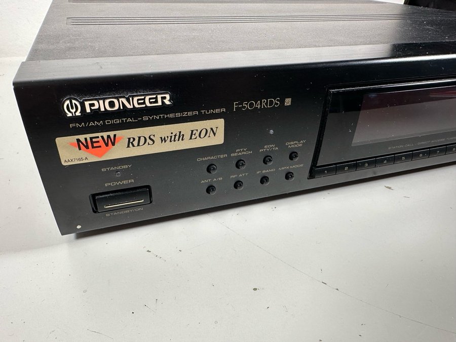 Pioneer F-504 RDS Tuner FM/AM Digital Synthesizer med manual RDS EON