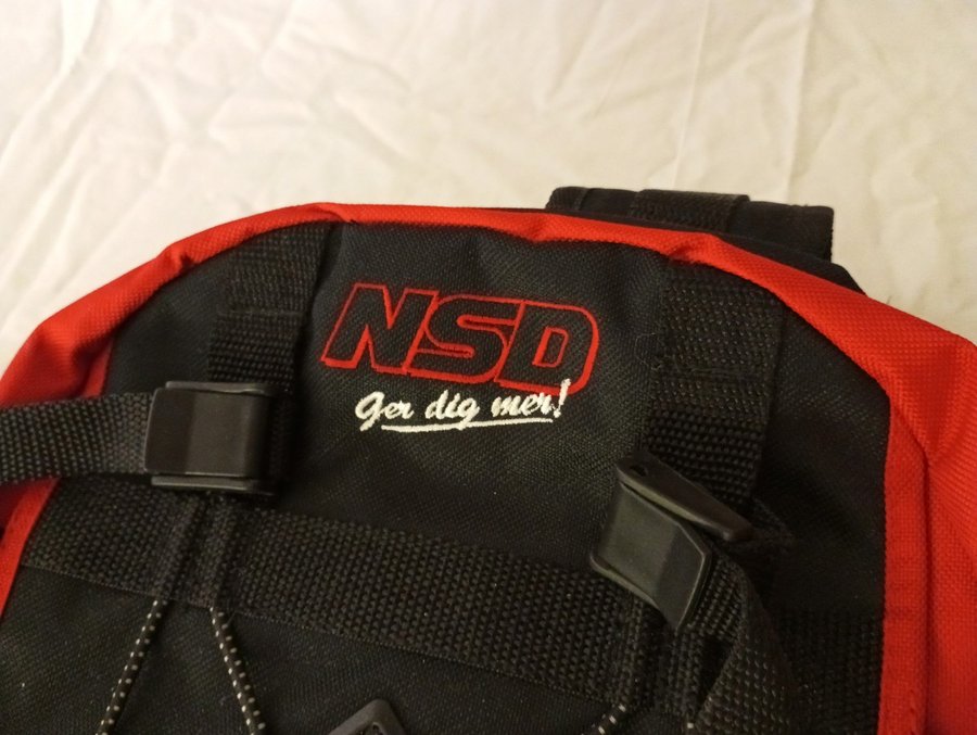 Ryggsäck väska NSD Ger Dig Mer Norrländska Socialdemokraten backpack bag