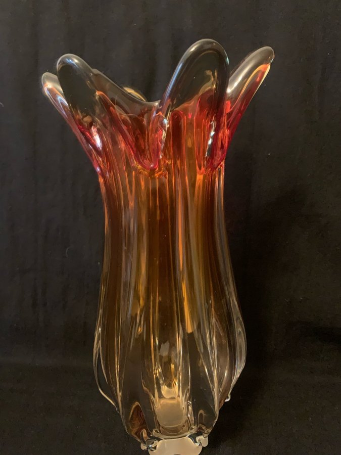 Murano/glas/vas vintage 60 tal 305 cm höjd