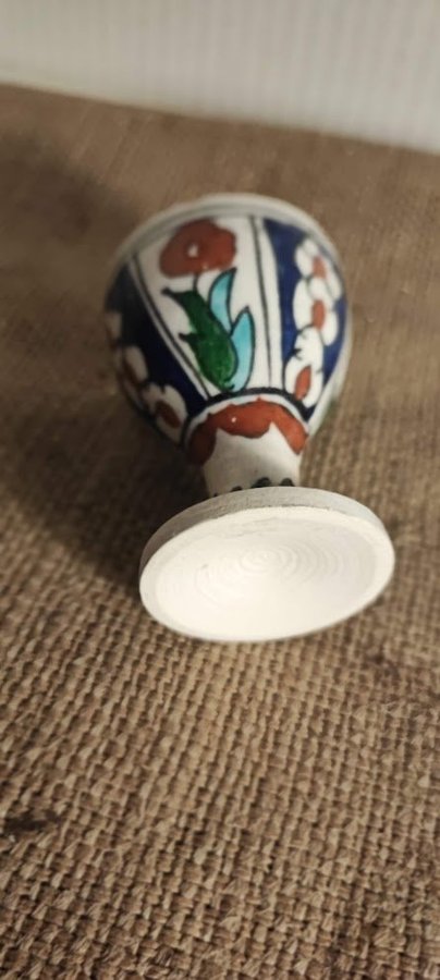 Äggkopp Keramik Blå/Grön/Brun