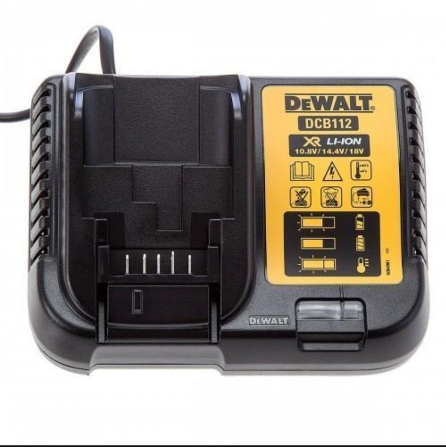 DeWalt dcb112 laddare och DCBP034 17ah 18v batteri