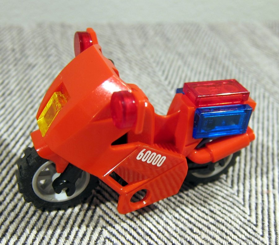 LEGO Motorcykel Motorcycle Sport Bike Riding Cycle Röd 60000