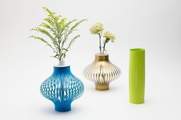 NYA! 3 st Vaser av papper Vas Papervase by Kajimoto Design PRESENT presenttips