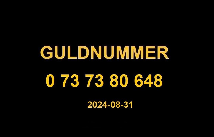 0 73 73 80 648 GULDNUMMER mobilnummer telefonnummer kontantkort nummer guld