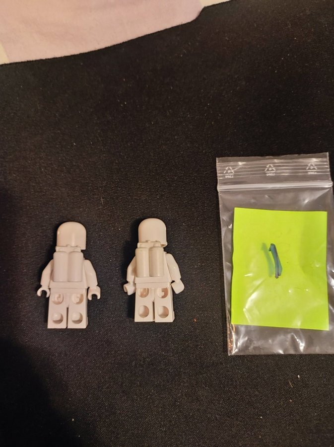 LEGO figur rymd Astronaut Classic 2st White spaceman sp006 nr 1