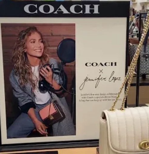 Limited edition Coach J-Lo Hutton colorblock bag