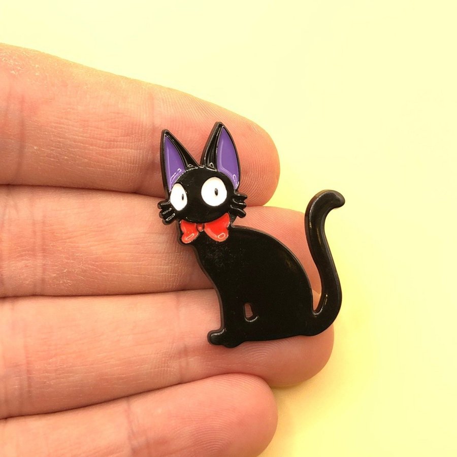 KIKIS CAT JIJI Enamel Pin | Kikis Delivery Service | Ghibli Pin | Anime | Kawaii