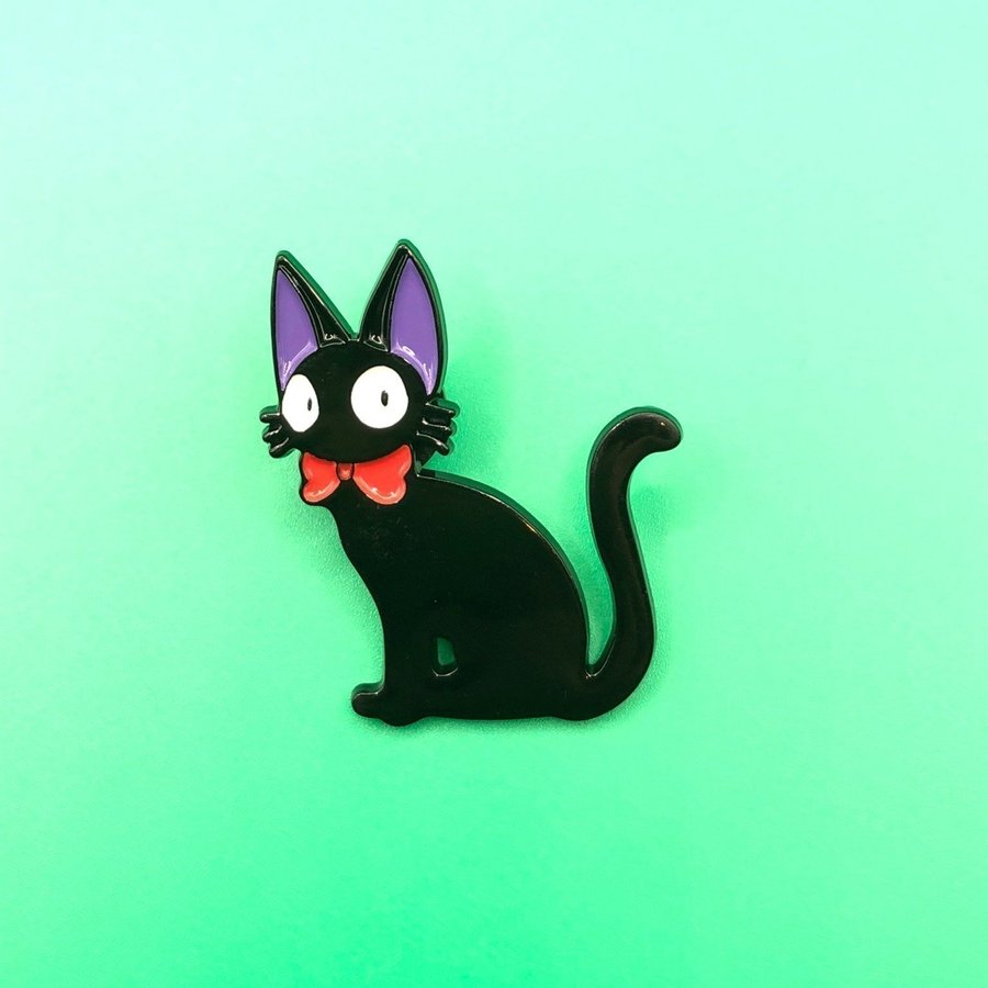 KIKIS CAT JIJI Enamel Pin | Kikis Delivery Service | Ghibli Pin | Anime | Kawaii