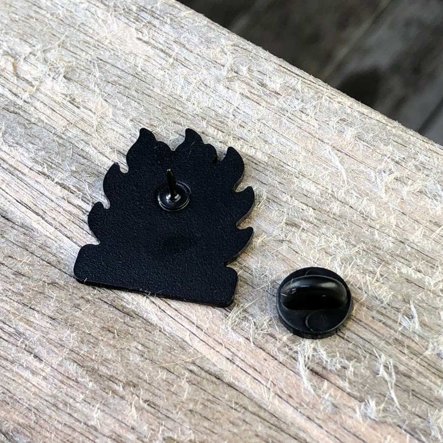 This Is Fine Cat Enamel Pin Embrace Lifes Fiery Moments with Meme-Inspired Flair