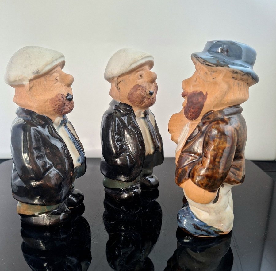 Rolf Berg - Figuriner Keramik bland annat Tvillingarna - Keramikgubbar