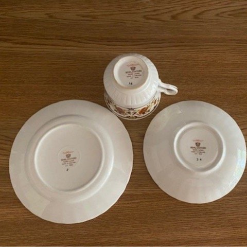 Royal Stafford Bone China Clovelly kaffekopp fat assiett (set 1/4)