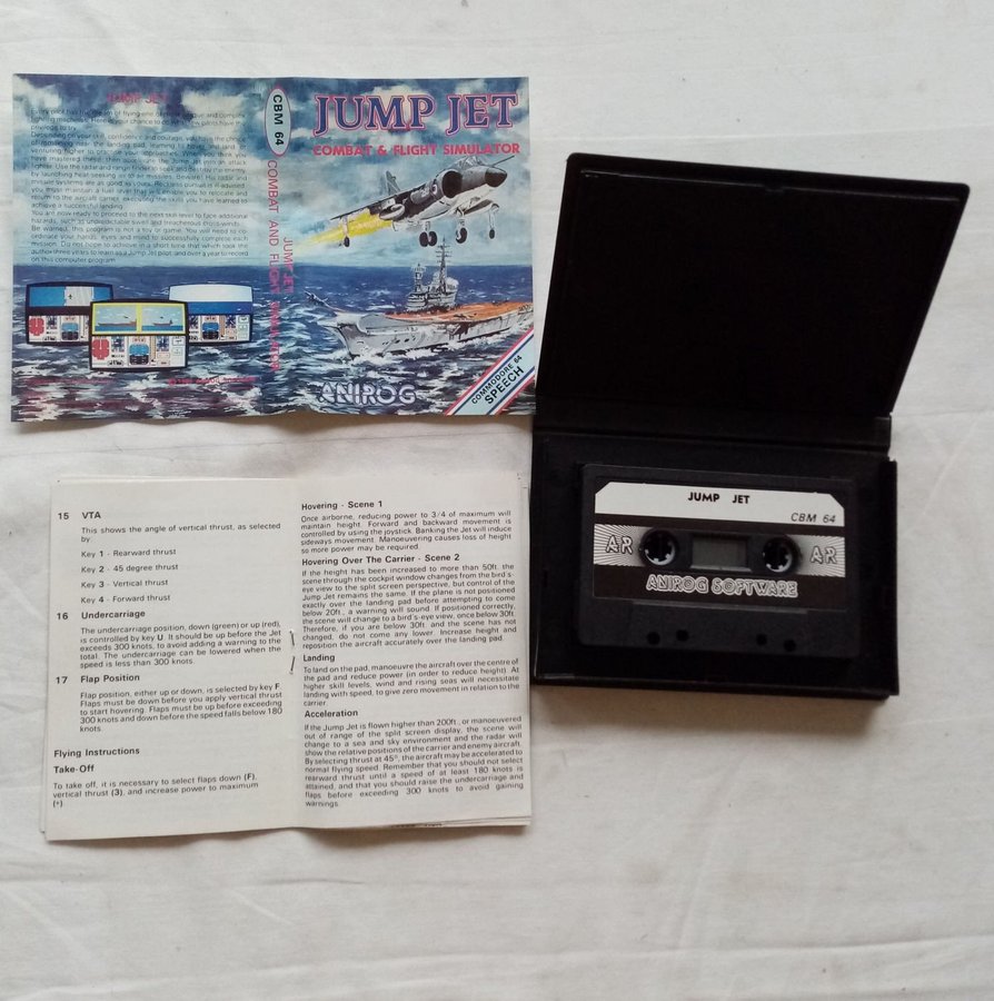 Jump Jet - Combat  Flight Simulator (Anirog) - Commodore 64/C64 Spel