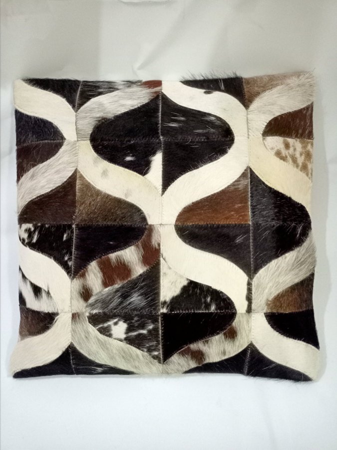 Cowhide leather thunder Cushion Cover