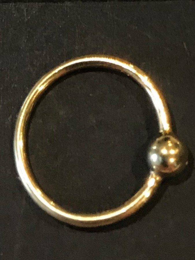 MARIA BLACK smycke "RING HELIX" 925 sterling silver guldplaterad st 150mm