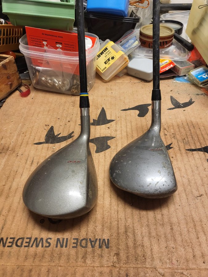 2 Fairwaywoods XPC Plus, Nr 3 16 grader, Nr 5 20 grader