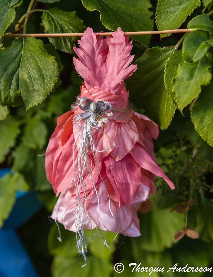 1 Fairy-dress Aprikosa blomblad blomster-klänning Fairy-garden Älvor miniatyrer