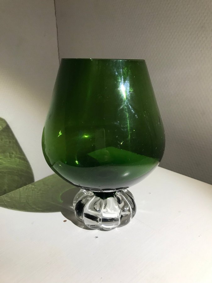 Gröna glas vaser vintage