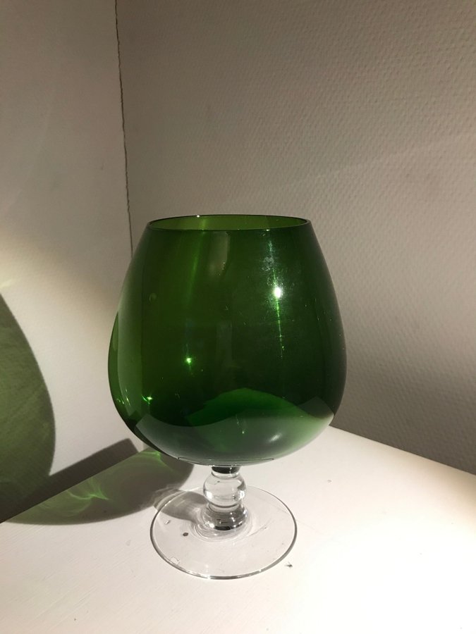 Gröna glas vaser vintage