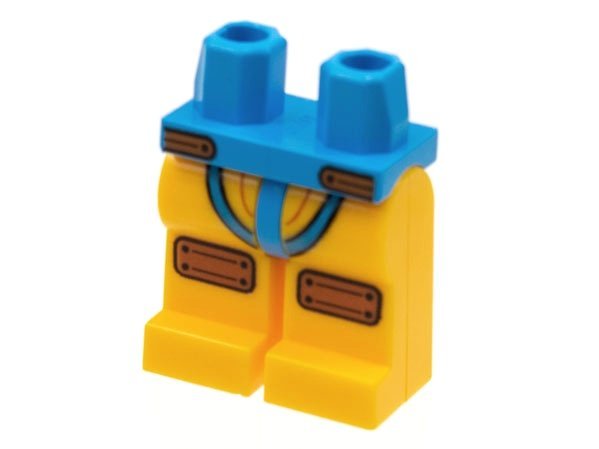 Dark Azure Hips and Bright Light Orange Legs - LEGO - Minifigur - 970c110pb03