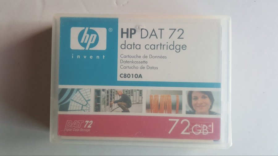 HP DAT 72 data cartridge