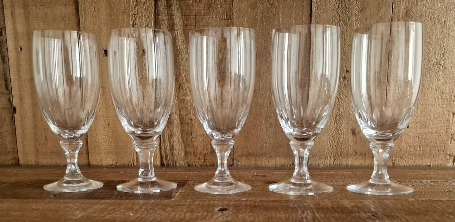 5 st Johansfors kristall vinglas champagneglas med vintage design