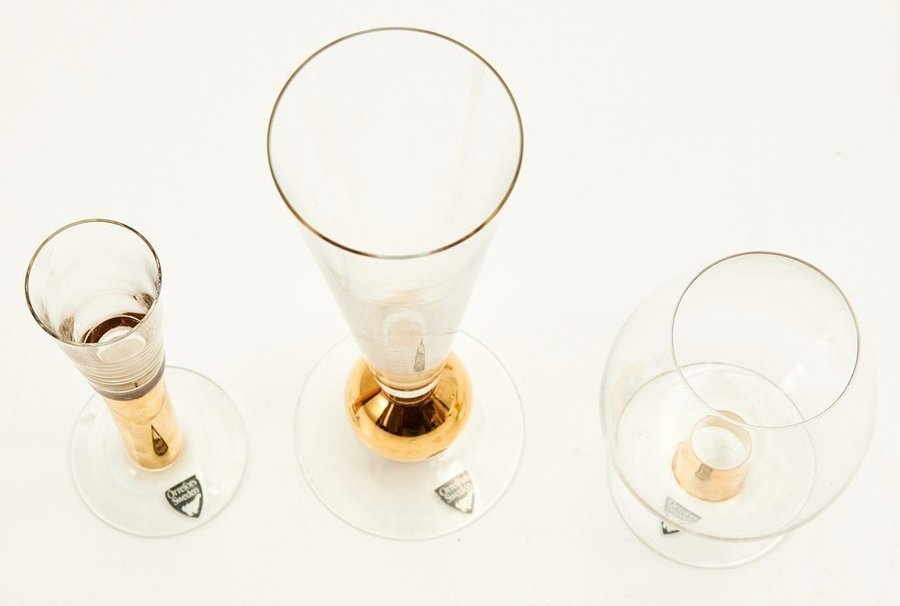 Nobel 2 Nubbe + 2 Konjak/Brandy + 2 Champagne (tot 6-glas) Gunnar Cyrén Orrefors