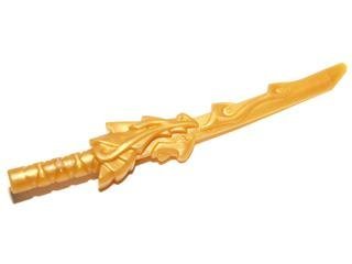 Pearl Gold Minifigure Weapon Sword Katana (Dragon Guard) - LEGO - 93055