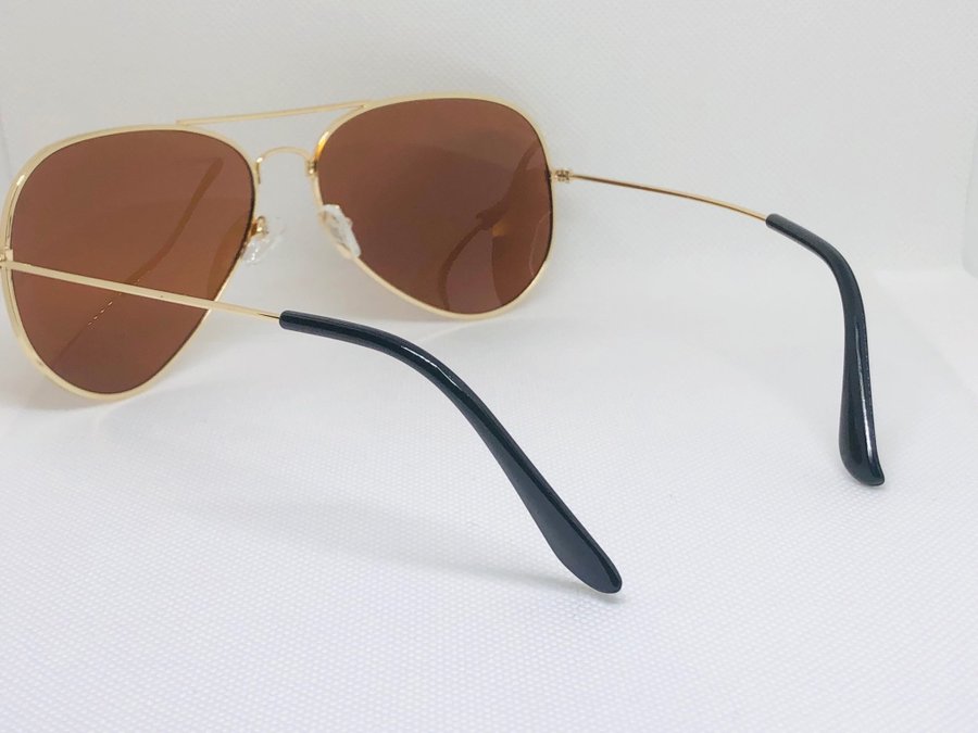 Pilot solglasögon / solbrillor i brons / brun / gyllenbrun / koppar