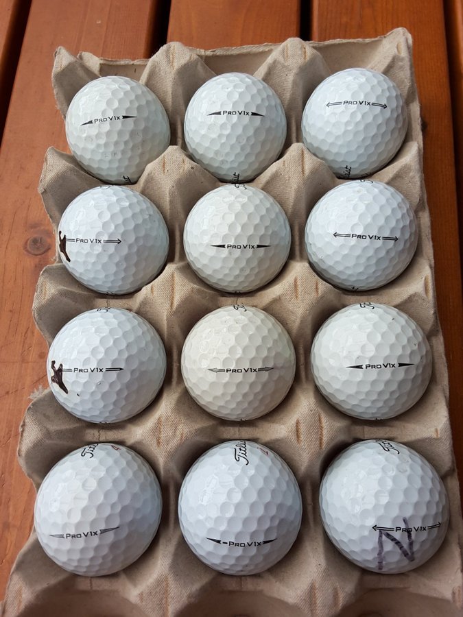 GOLFBOLLAR 12 ST TITLEIST PRO V1X MYCKET BRA