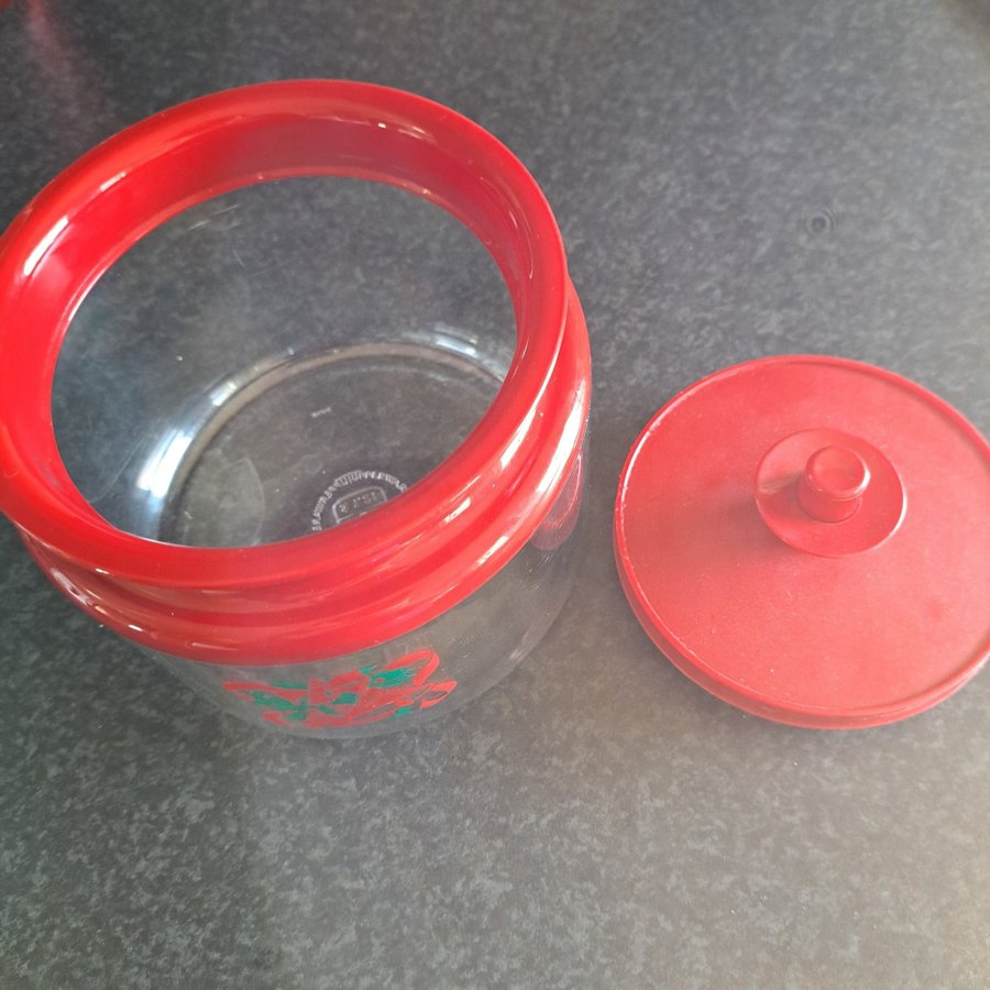 Tupperware Julburk med rött lock