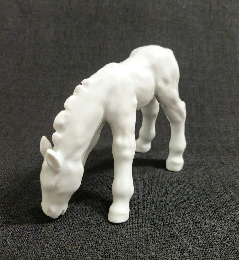 SchauBach Kunst porslin figurin häst Tyskland