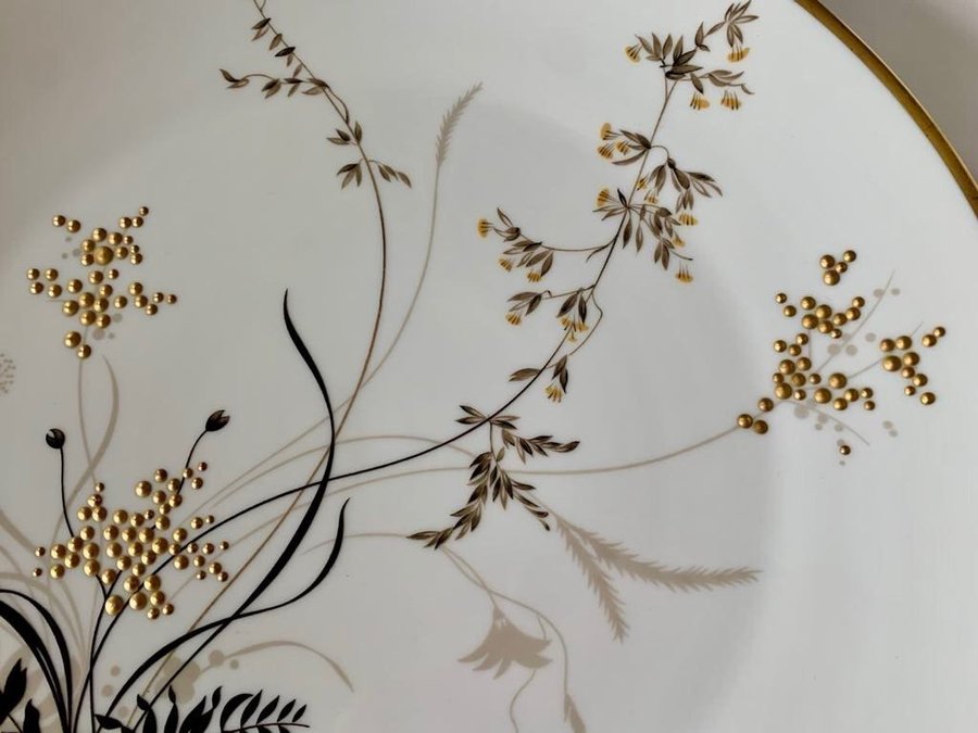 Stort Rosenthal fat tallrik uppläggningsfat med guld pluppar Retro vintage