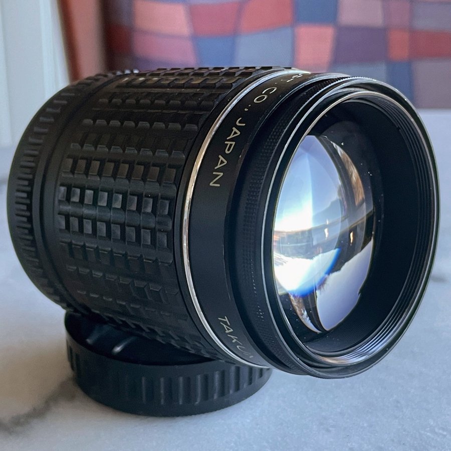 Pentax 135mm f25 Takumar Asahi with extendable lens hood Faster 135