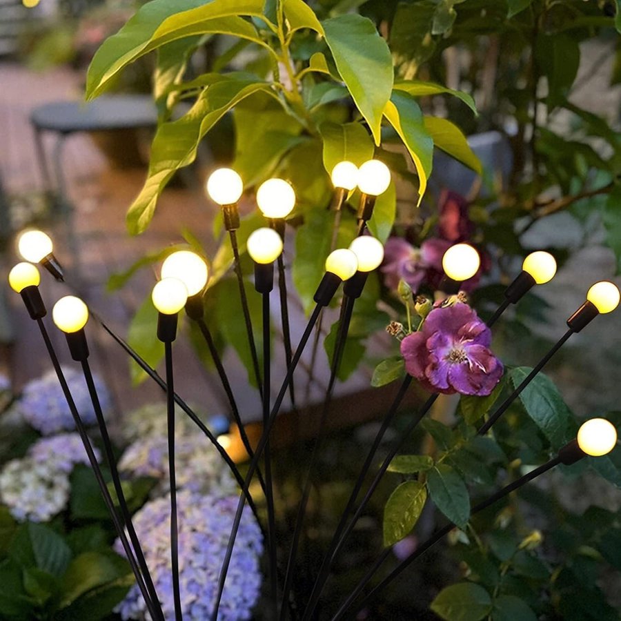 Firefly Solar Garden Light Vattentät Swing Garden Light Garden Decoration