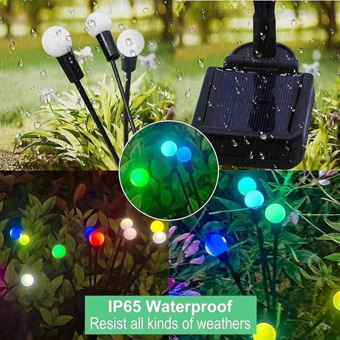 Firefly Solar Garden Light Vattentät Swing Garden Light Garden Decoration