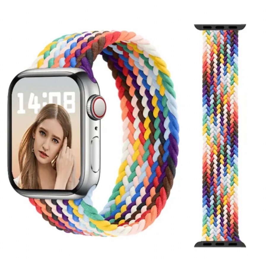 Apple Watch Flätad Solo Loop armband strl: M