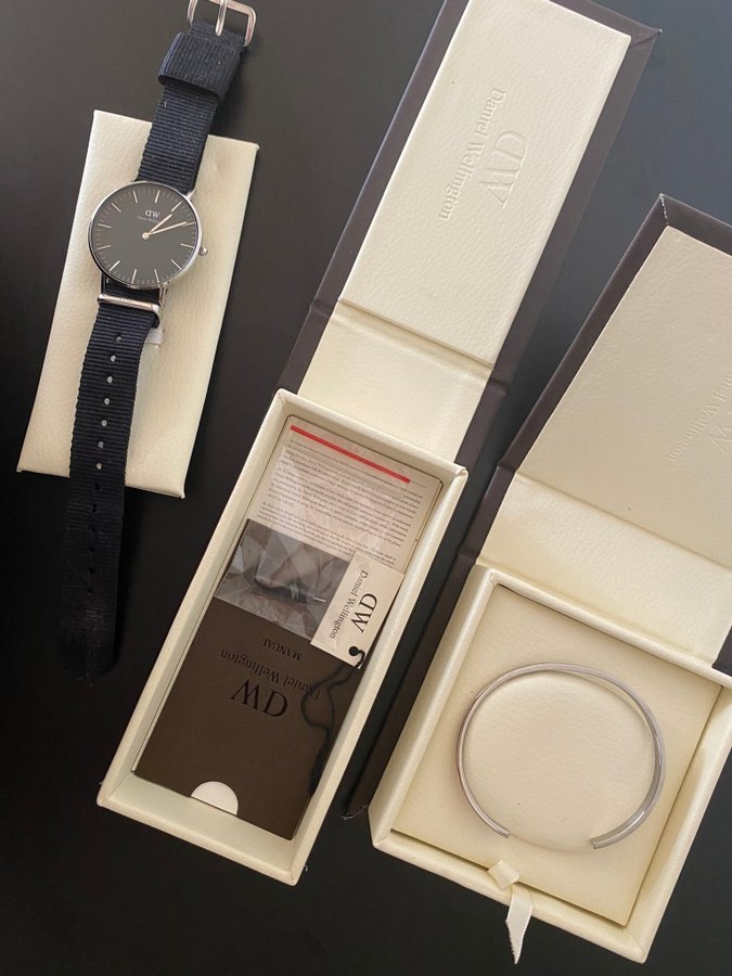 Daniel Wellington klocka + armband (silver)