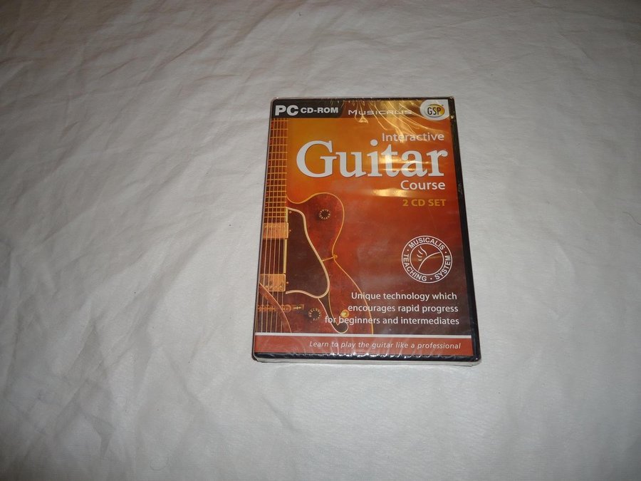 Musicalis Interactive Guitar Course PC CD ROM Gitarr kurs Global Software 2003