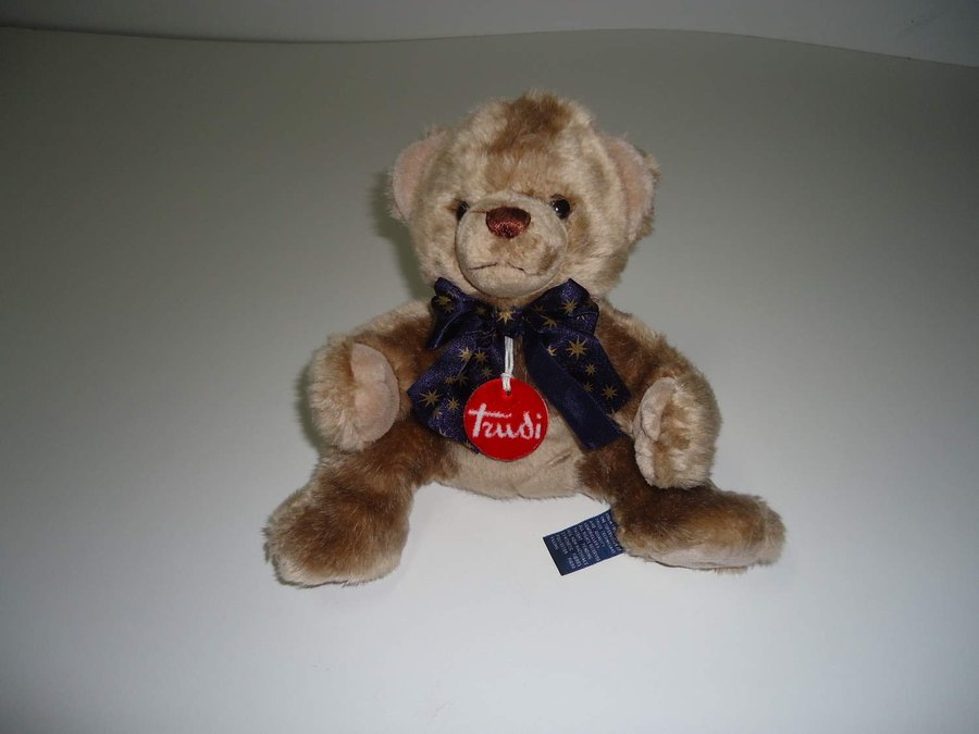 Trudi Teddy Björn mjukdjur kramdjur plush designed in Italy Nalle Bear