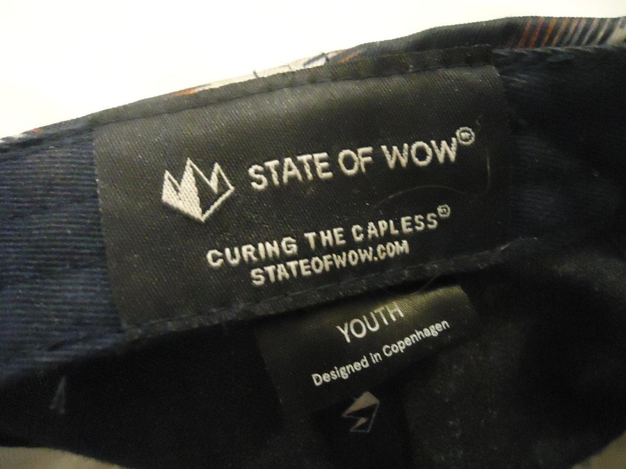 State of Wow Curing The Capless Youth keps baseball cap Designed in Copenhagen