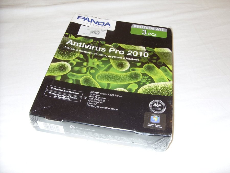 Panda Antivirus Pro 2010 3 PC datorer 1 år Ny! Antivirus Windows 7