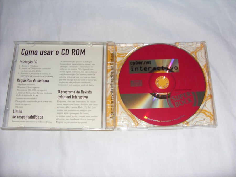 Cybernet Interactivo Vintage  Retro CD ROM demo shareware skiva