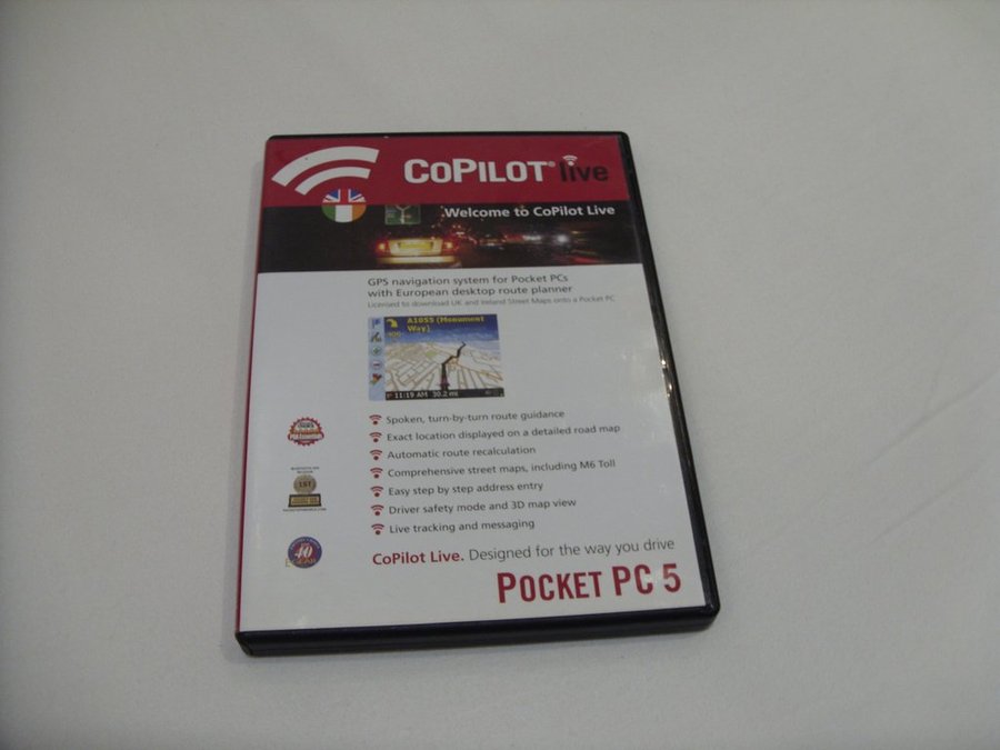 CoPilot Live Pocket PC 5 Programvara CD ROM PC Windows