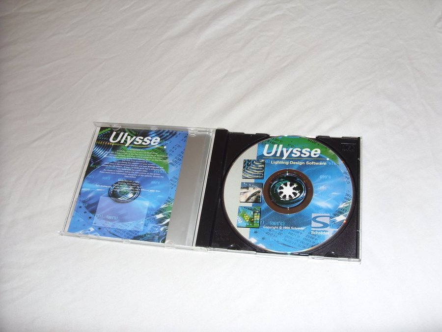 Ulysse Lighting Design Software PC Windows 3 och 95 CD ROM Schreder Germany 1998